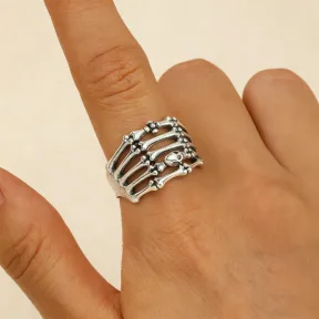 Halloween Skull Pirate Adjustable Opening Ring