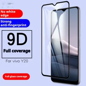 vivo Y20-ի ամբողջական էկրանը ծածկող կոփված ապակու պաշտպանիչ թաղանթ՝ փաթեթավորմամբ