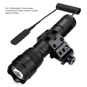 WF-502B T6 LED լապտերի հավաքածու՝ լարային անջատիչով