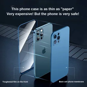 Գերբարակ երկկողմանի պատյան Apple iPhone 12 շարքի համար՝ 360° գաղտնիության պաշտպանությամբ