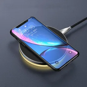 Անլար լիցքավորիչ՝ գիշերային լույսով, iPhone և Samsung սարքերի համար