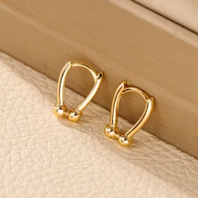 Horseshoe Earrings Women's Detachable Short U-shaped