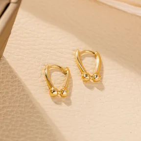 Horseshoe Earrings Women's Detachable Short U-shaped