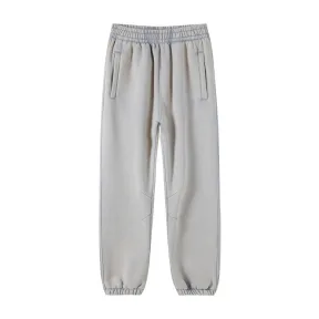 High Street American Retro Washed Distressed Batik Fleece Ankle-tied Casual Sweatpants Male