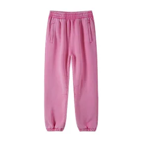 High Street American Retro Washed Distressed Batik Fleece Ankle-tied Casual Sweatpants Male