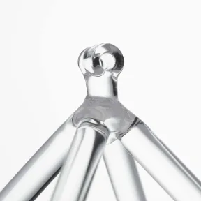 Quartz Crystal Pyramid Yoga Instrument Professional Transparent Four-corner Music Stand