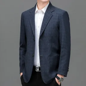 Sophisticated Fashionable Casual Mens Suit Jacket
