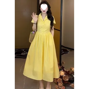 Womens A-line Shirt Fashionable Casual Dress