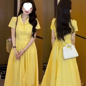Womens A-line Shirt Fashionable Casual Dress