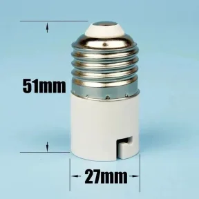 LED լամպի պատրոնի փոխակերպիչ ադապտեր E27/B22