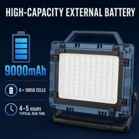 W8110-1 վերալիցքավորվող LED նախազգուշացման լույս՝ 18650 մարտկոցներով