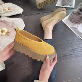 Retro Ugly-cute Chunky-soled Birkens For Women