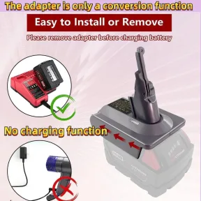 Tool Battery Vacuum Cleaner Tool