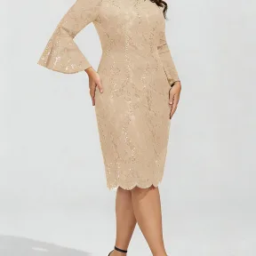 Women's Figure-flattering Heavily Embroidered Dress