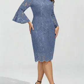 Women's Figure-flattering Heavily Embroidered Dress