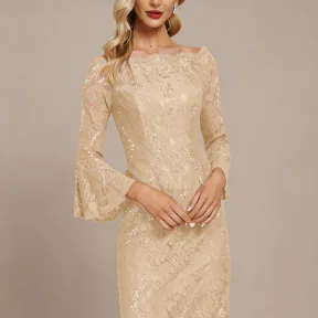 Women's Figure-flattering Heavily Embroidered Dress